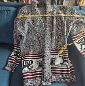 Yellowstone Monica Dutton Knit Shawl Collar Cardigan Size XL